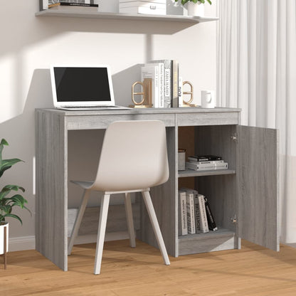vidaXL Bureau Sonoma gris 100x50x76 cm Bois d'ingénierie