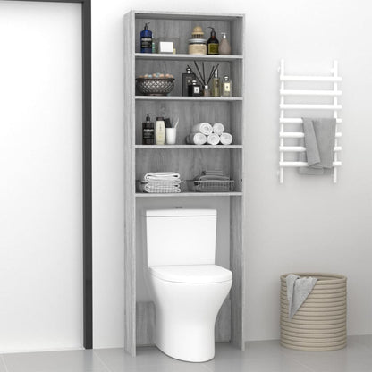 vidaXL Meuble pour machine à laver Sonoma gris 64x24x190 cm
