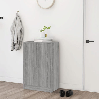 vidaXL Meuble à chaussures Sonoma gris 60x35x92 cm Bois d'ingénierie