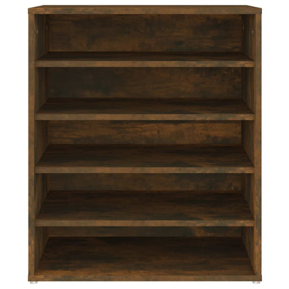 vidaXL Meuble à chaussures Chêne fumé 60x35x70 cm Bois d'ingénierie