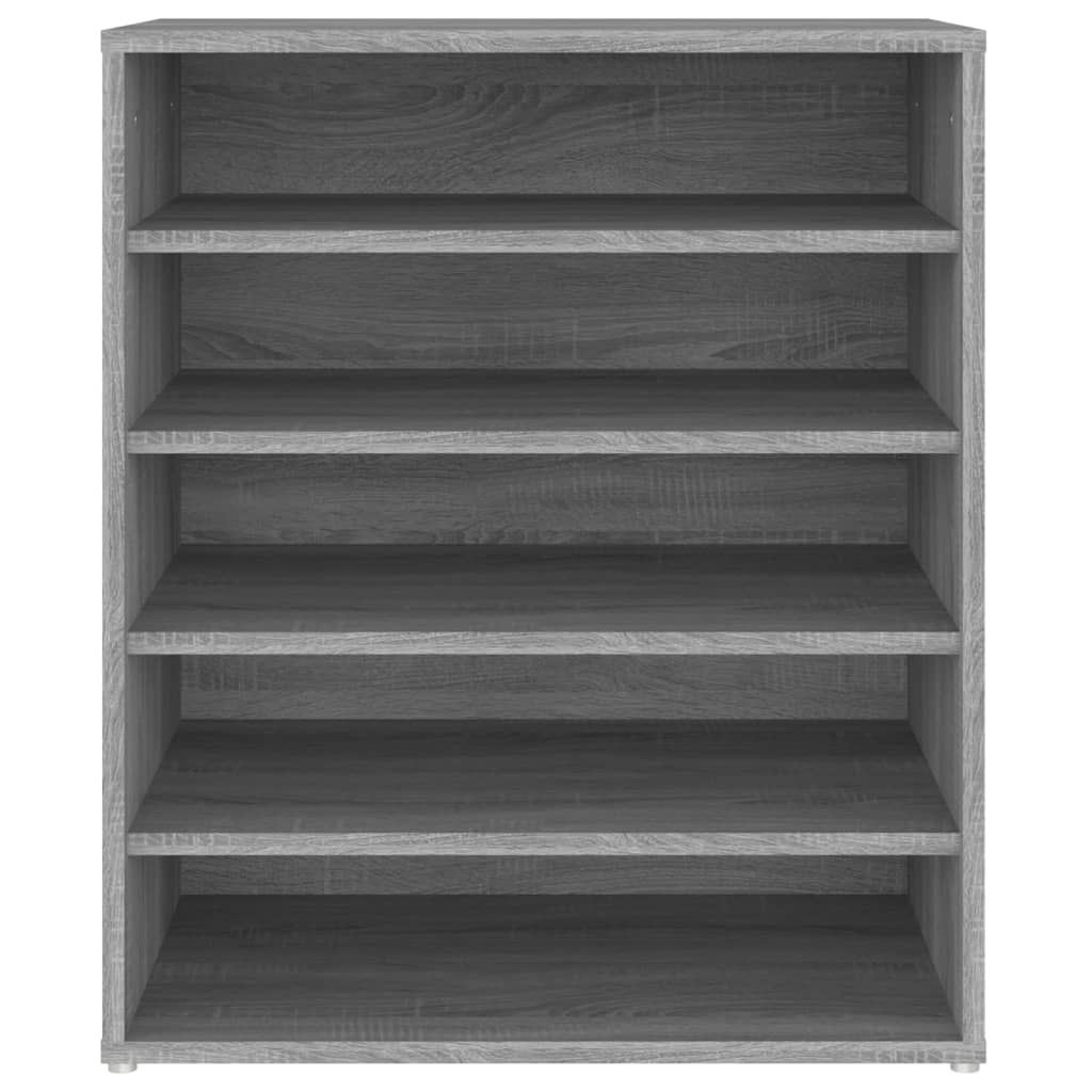 vidaXL Meuble à chaussures Sonoma gris 60x35x70 cm Bois d'ingénierie