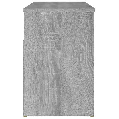 vidaXL Banc à chaussures Sonoma gris 80x30x45 cm Bois d'ingénierie