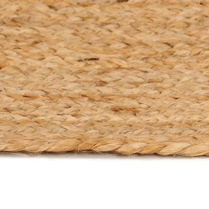 vidaXL Tapis Jute tressé 210 cm Rond