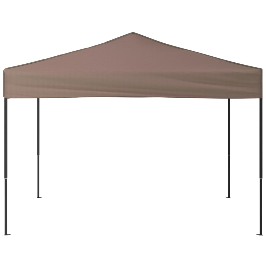 vidaXL Tente de réception pliable Taupe 3x3 m