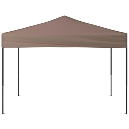 vidaXL Tente de réception pliable Taupe 3x3 m