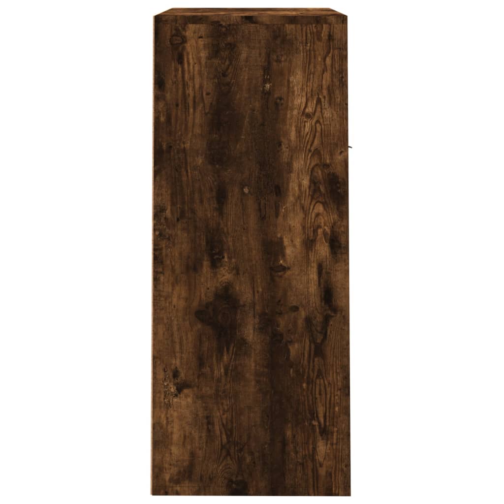 vidaXL Armoire à chaussures Chêne fumé 60x35x84 cm Bois d'ingénierie