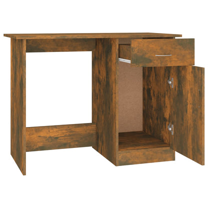 vidaXL Bureau Chêne fumé 100x50x76 cm Bois d'ingénierie