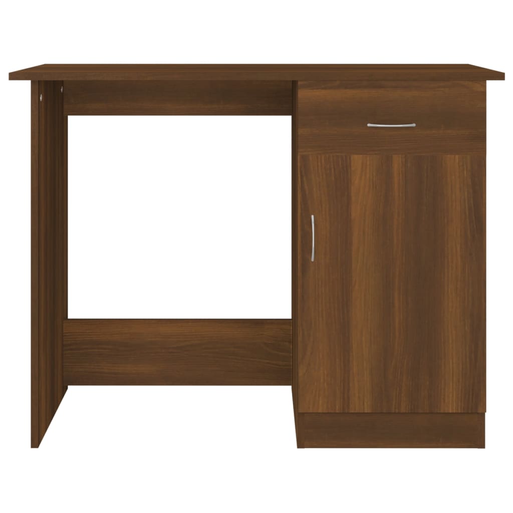 vidaXL Bureau Chêne marron 100x50x76 cm Bois d'ingénierie