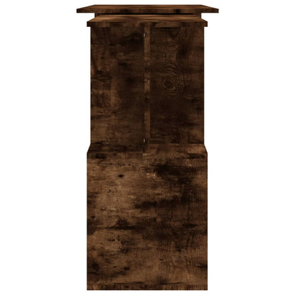 vidaXL Bureau d'angle Chêne fumé 200x50x76 cm Bois d'ingénierie