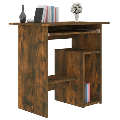 vidaXL Bureau Chêne fumé 80x45x74 cm Bois d'ingénierie