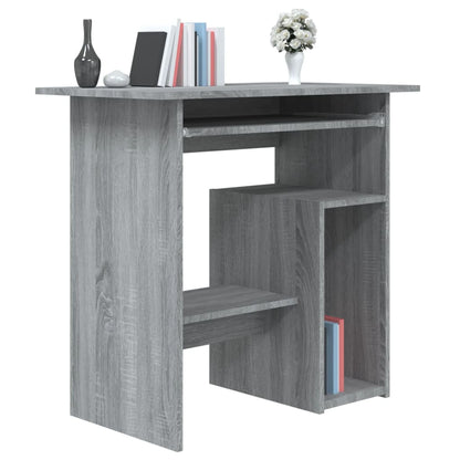vidaXL Bureau Sonoma gris 80x45x74 cm Bois d'ingénierie