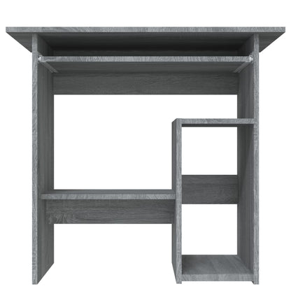 vidaXL Bureau Sonoma gris 80x45x74 cm Bois d'ingénierie