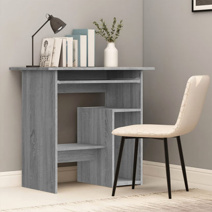 vidaXL Bureau Sonoma gris 80x45x74 cm Bois d'ingénierie