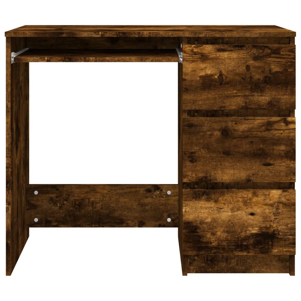 vidaXL Bureau Chêne fumé 90x45x76 cm Bois d'ingénierie
