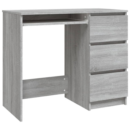 vidaXL Bureau Sonoma gris 90x45x76 cm Bois d'ingénierie
