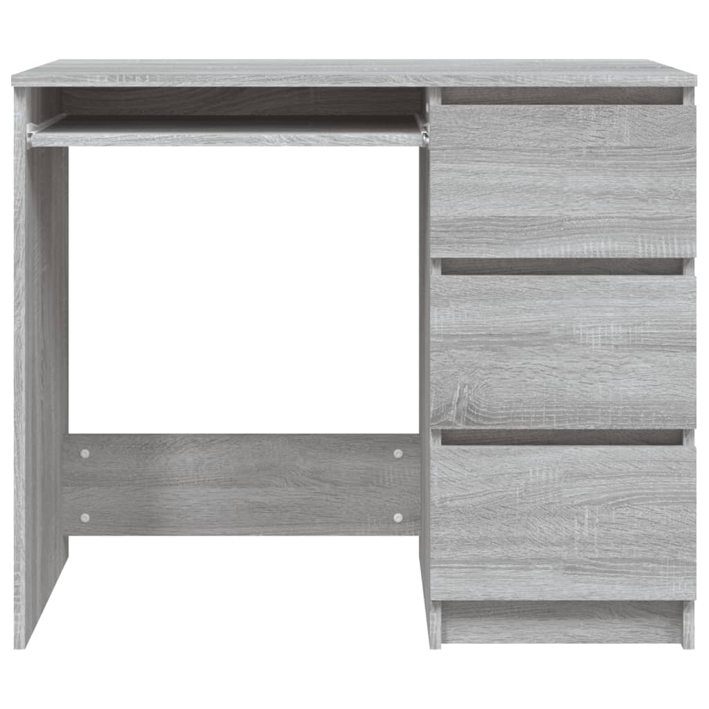 vidaXL Bureau Sonoma gris 90x45x76 cm Bois d'ingénierie