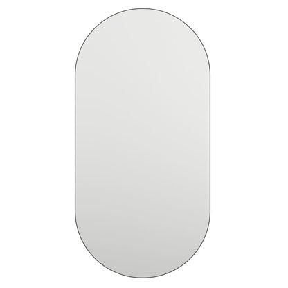 vidaXL Miroir avec éclairage LED 60x30 cm Verre Ovale