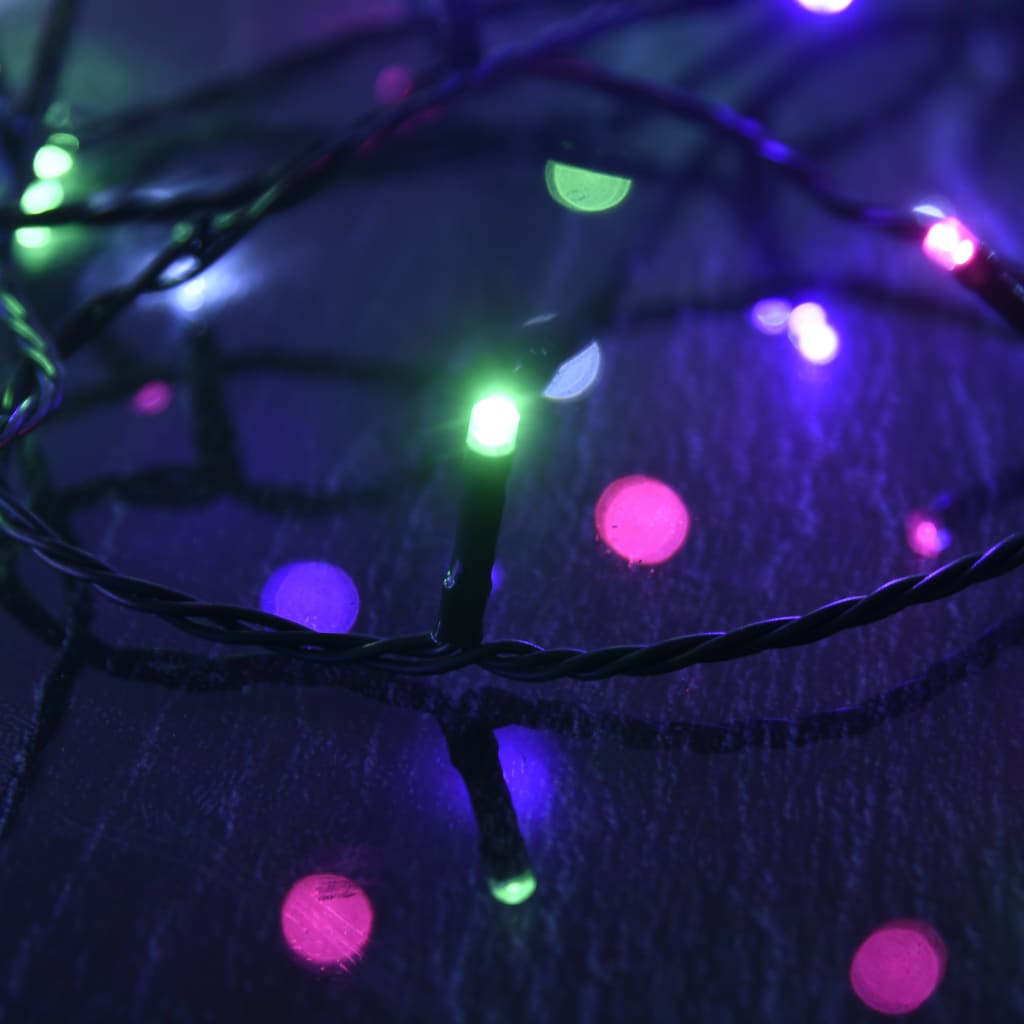 vidaXL Guirlande LED avec 150 LED Multicolore pastel 15 m PVC
