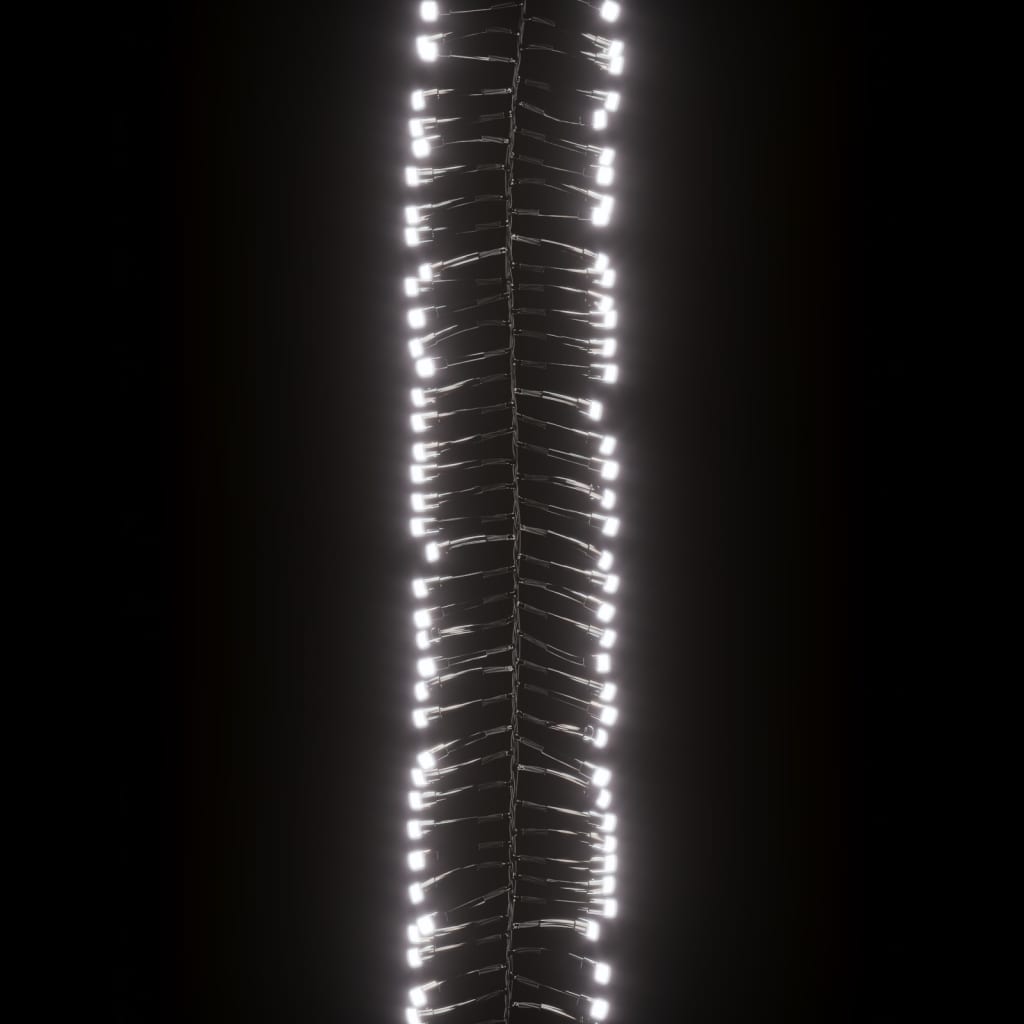 vidaXL Guirlande lumineuse à LED groupées 1000 LED Blanc froid 11m PVC