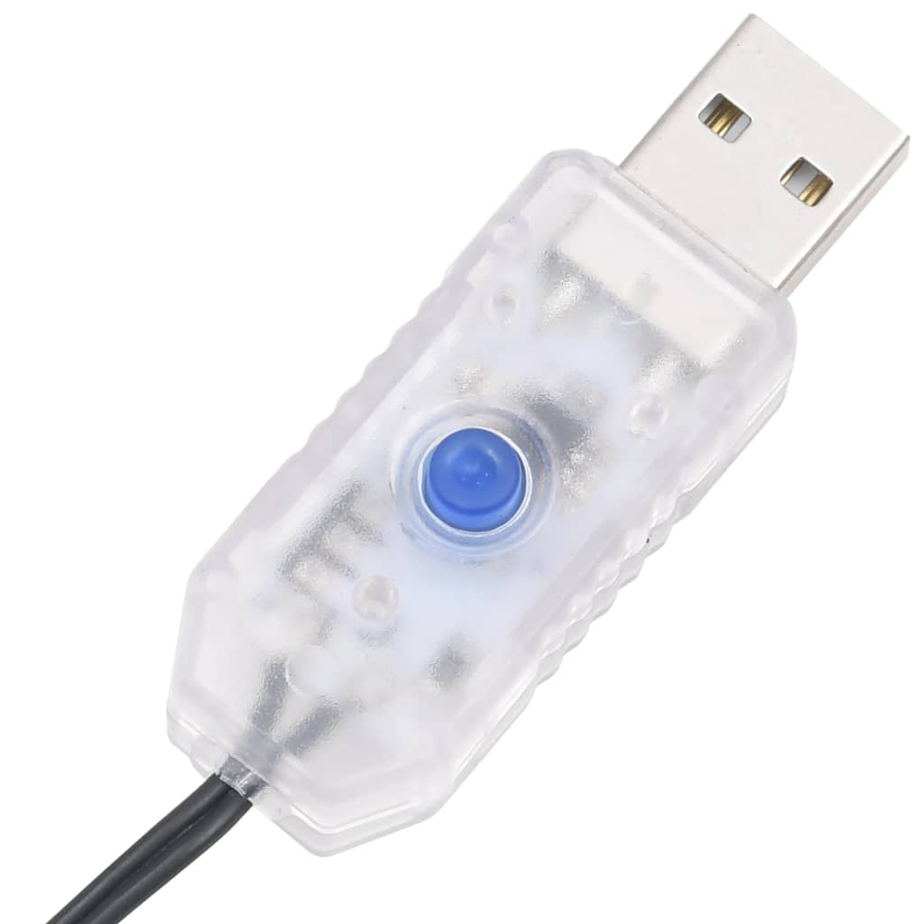 vidaXL Guirlande à LED compacte avec 400 LED Blanc chaud 13 m PVC