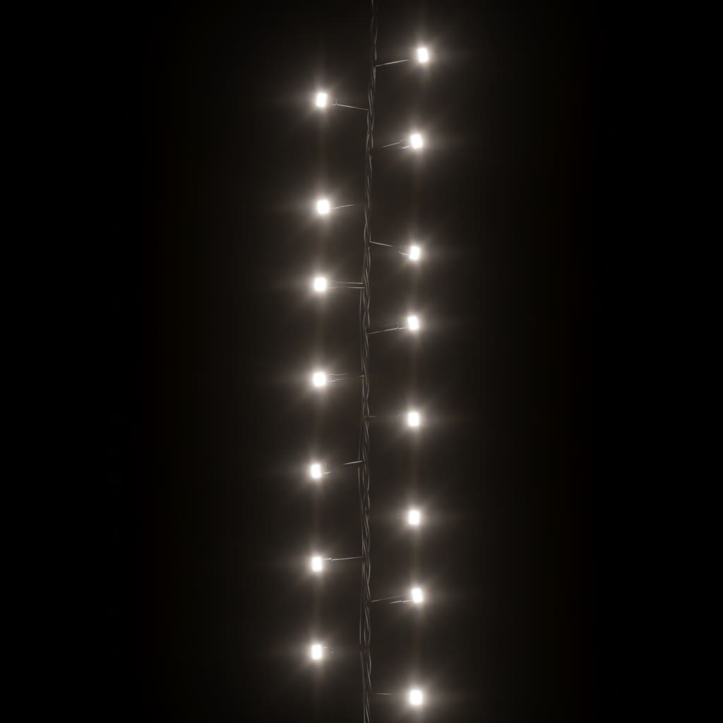 vidaXL Guirlande à LED compacte avec 400 LED Blanc froid 13 m PVC