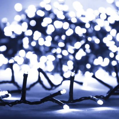 vidaXL Guirlande à LED compacte avec 1000 LED Blanc froid 25 m PVC