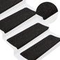 vidaXL Tapis d'escalier auto-adhésifs 15 pcs 65x24,5x3,5 cm Anthracite