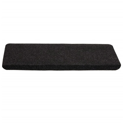 vidaXL Tapis d'escalier auto-adhésifs 15 pcs 65x24,5x3,5 cm Noir