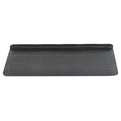 vidaXL Tapis d'escalier auto-adhésifs 15 pcs 65x24,5x3,5 cm Noir