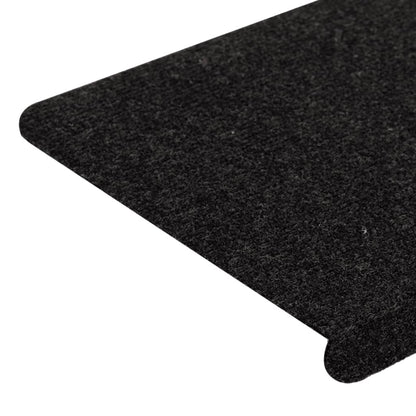vidaXL Tapis d'escalier auto-adhésifs 15 pcs 65x24,5x3,5 cm Noir