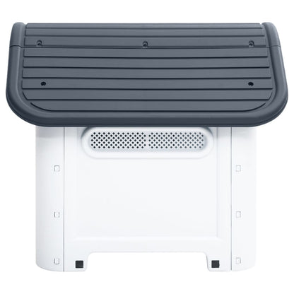 vidaXL Niche pour chien Gris 59x75x66 cm Polypropylène