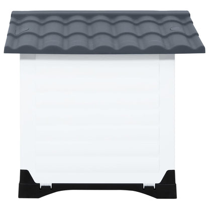 vidaXL Niche pour chien Gris 90,5x68x66 cm Polypropylène