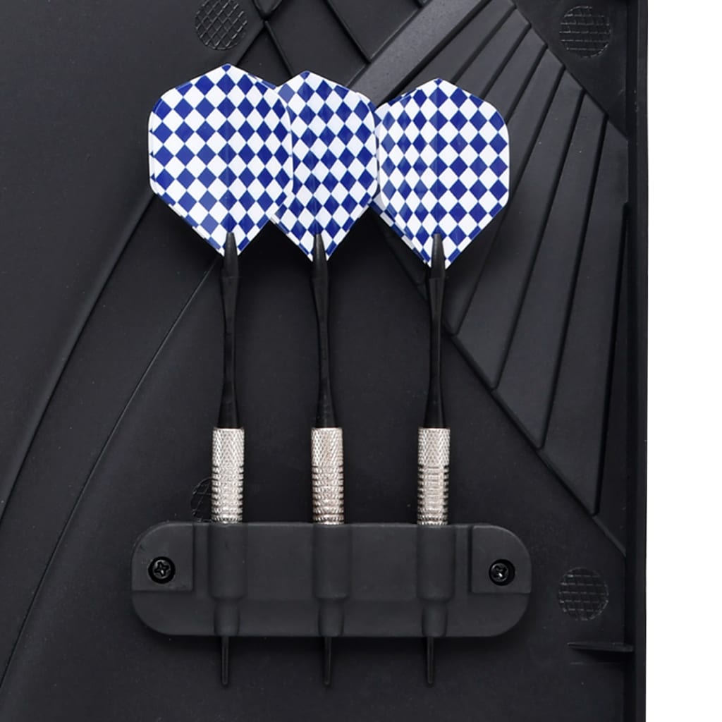 vidaXL Jeu de fléchettes électrique avec fléchettes Noir Polypropylène