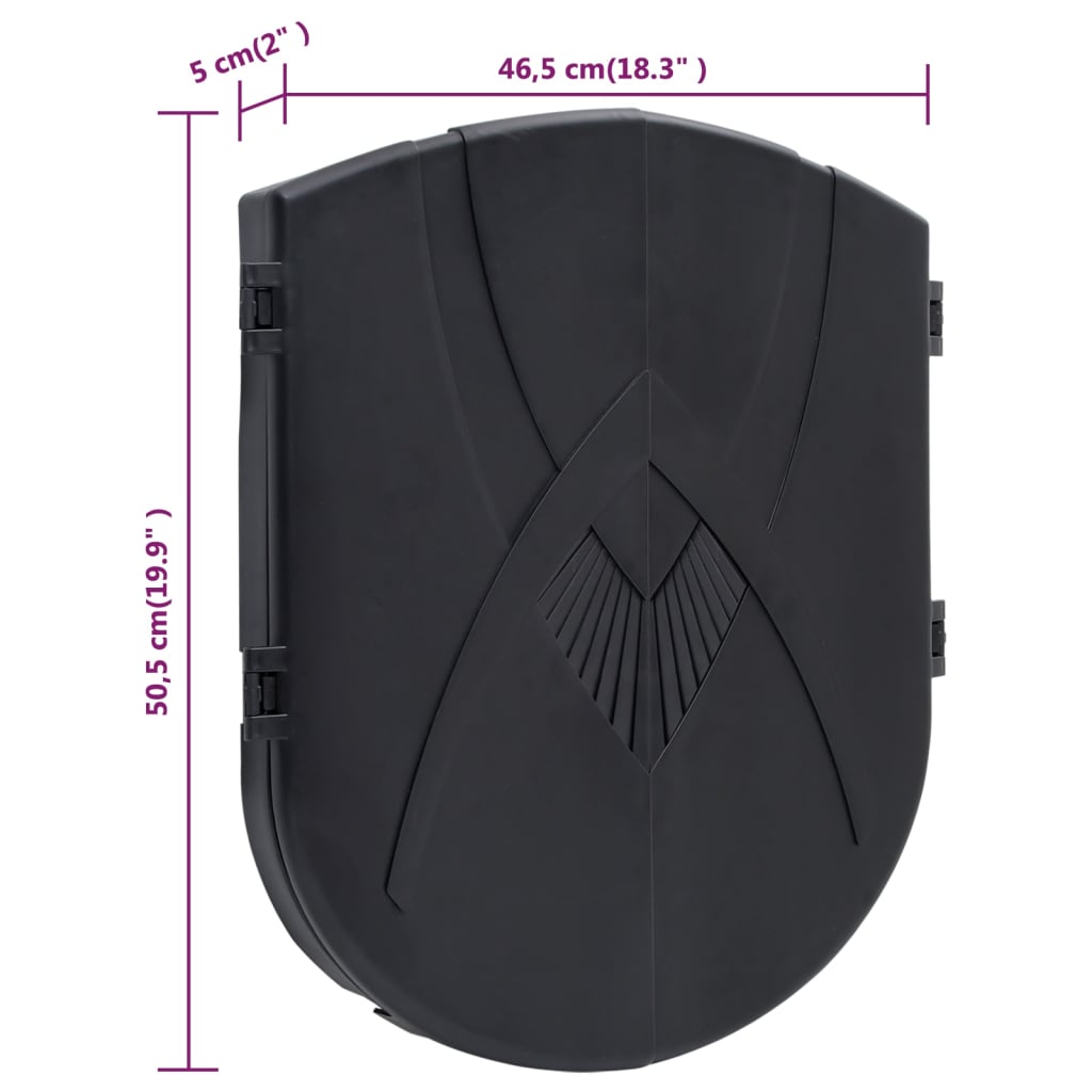 vidaXL Jeu de fléchettes électrique avec fléchettes Noir Polypropylène
