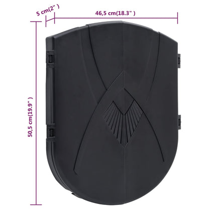 vidaXL Jeu de fléchettes électrique avec fléchettes Noir Polypropylène
