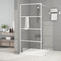 vidaXL Paroi de douche Blanc 90x195 cm Verre ESG transparent