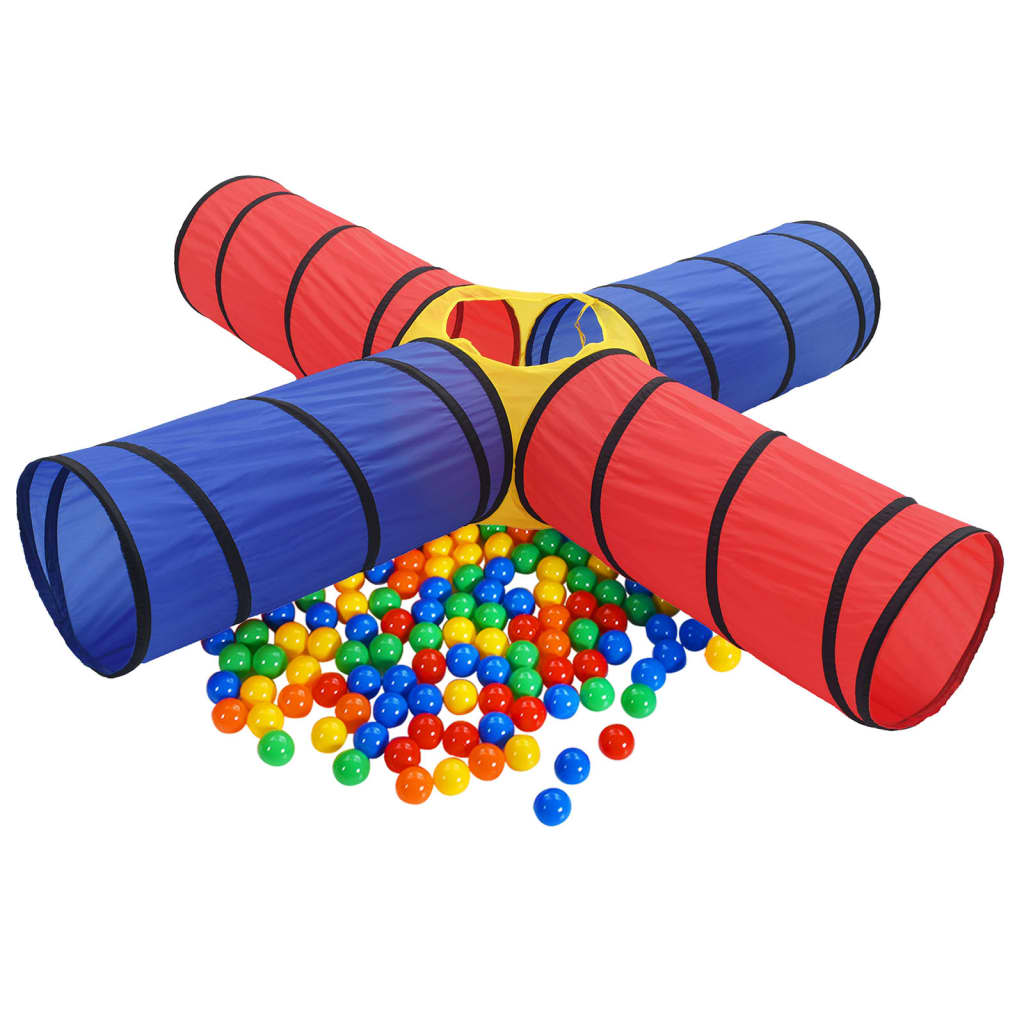 vidaXL Tunnel de jeu pour enfants avec 250 balles Multicolore
