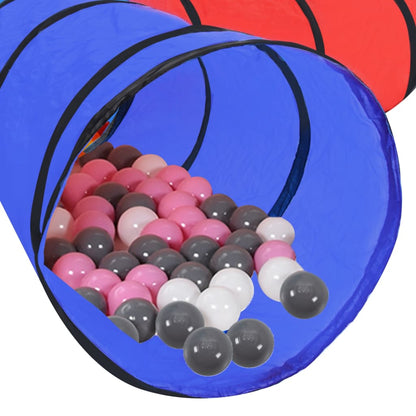 vidaXL Tunnel de jeu pour enfants avec 250 balles Multicolore