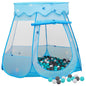 vidaXL Tente de jeu pour enfants avec 250 balles Bleu 102x102x82 cm