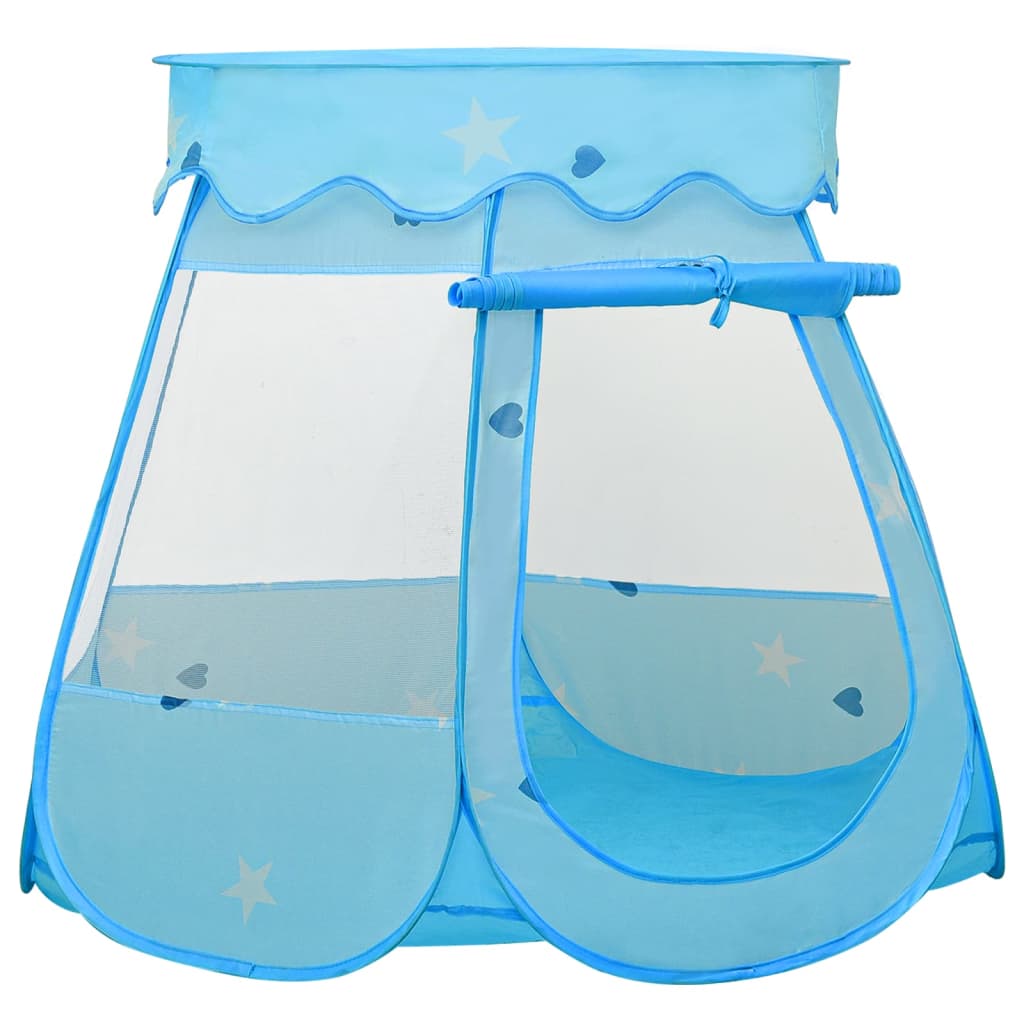 vidaXL Tente de jeu pour enfants avec 250 balles Bleu 102x102x82 cm