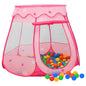 vidaXL Tente de jeu pour enfants avec 250 balles Rose 102x102x82 cm