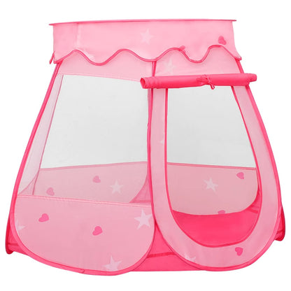 vidaXL Tente de jeu pour enfants avec 250 balles Rose 102x102x82 cm