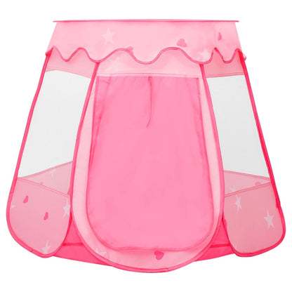 vidaXL Tente de jeu pour enfants avec 250 balles Rose 102x102x82 cm
