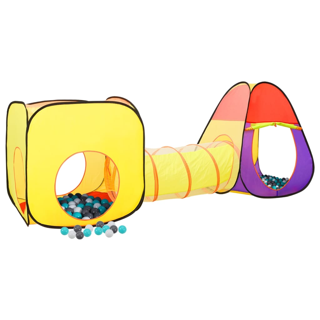 vidaXL Tente de jeu pour enfants 250 balles Multicolore 255x80x100 cm