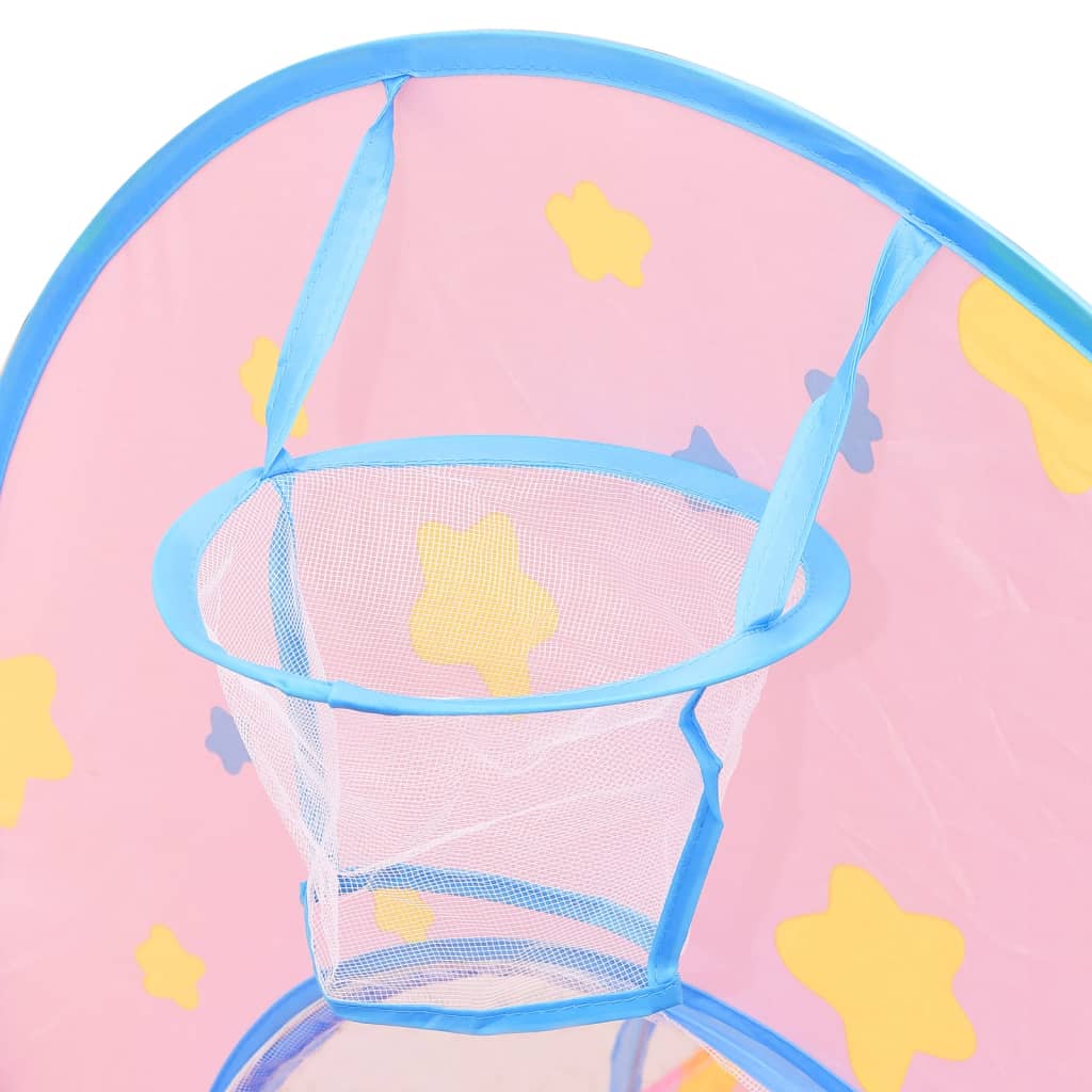 vidaXL Tente de jeu pour enfants avec 250 balles Rose 301x120x128 cm