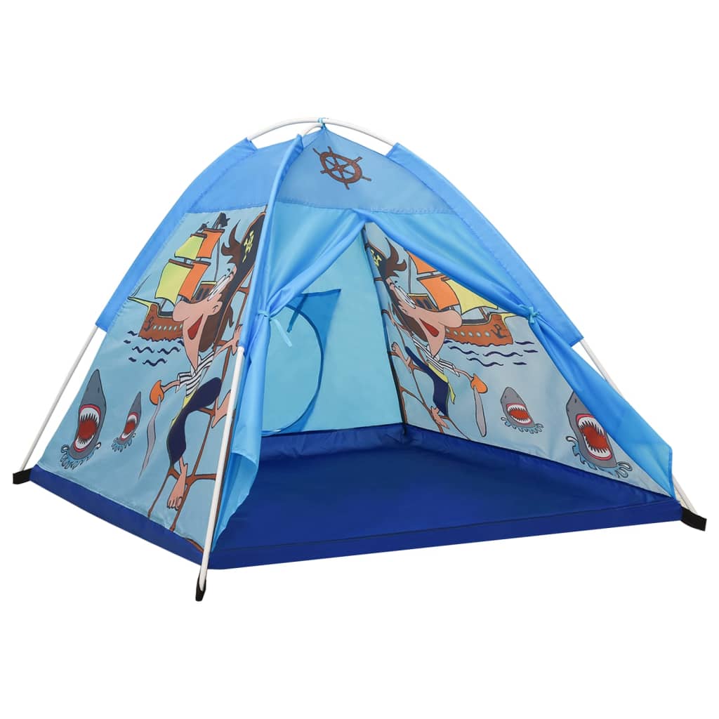 vidaXL Tente de jeu pour enfants avec 250 balles Bleu 120x120x90 cm