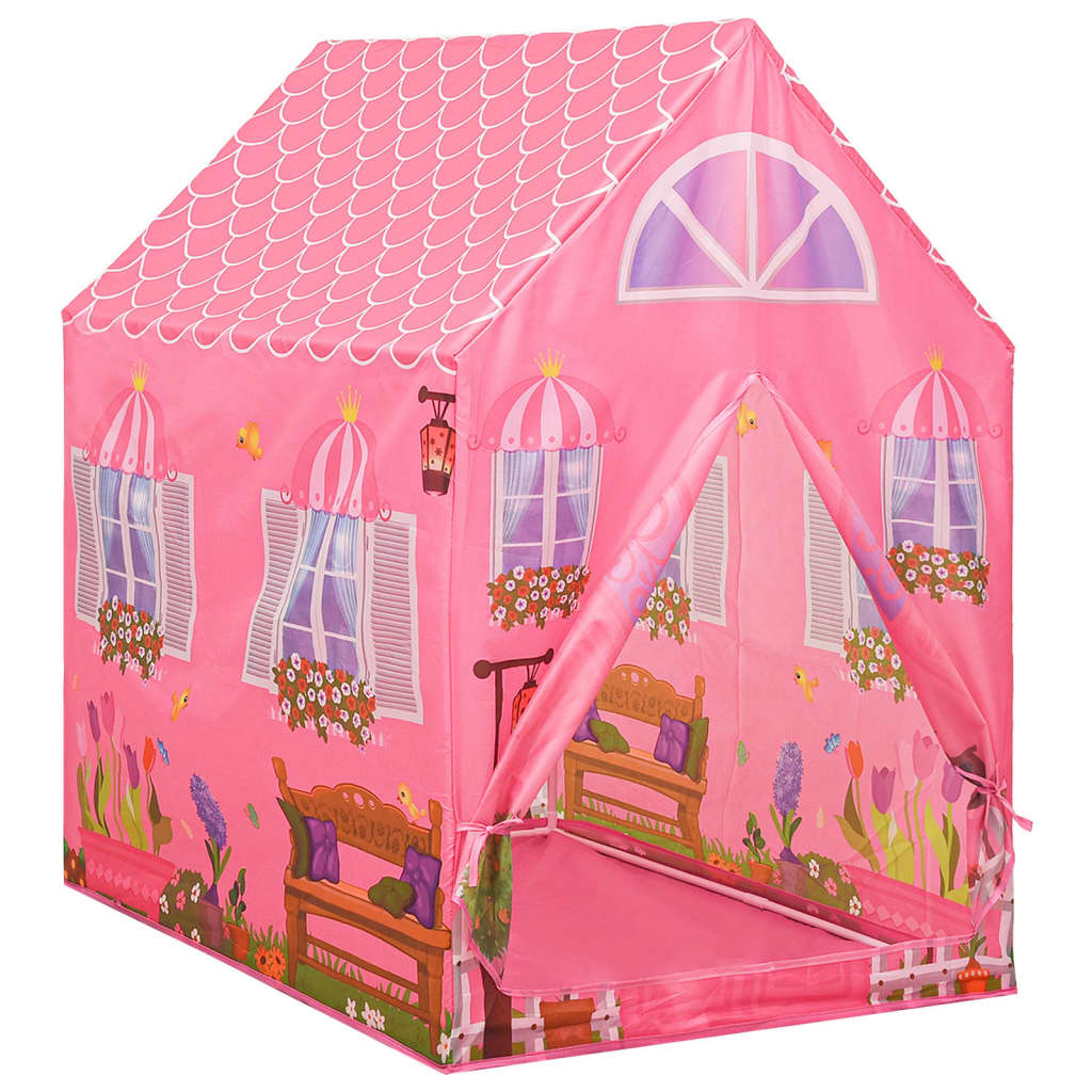 vidaXL Tente de jeu pour enfants avec 250 balles Rose 69x94x104 cm