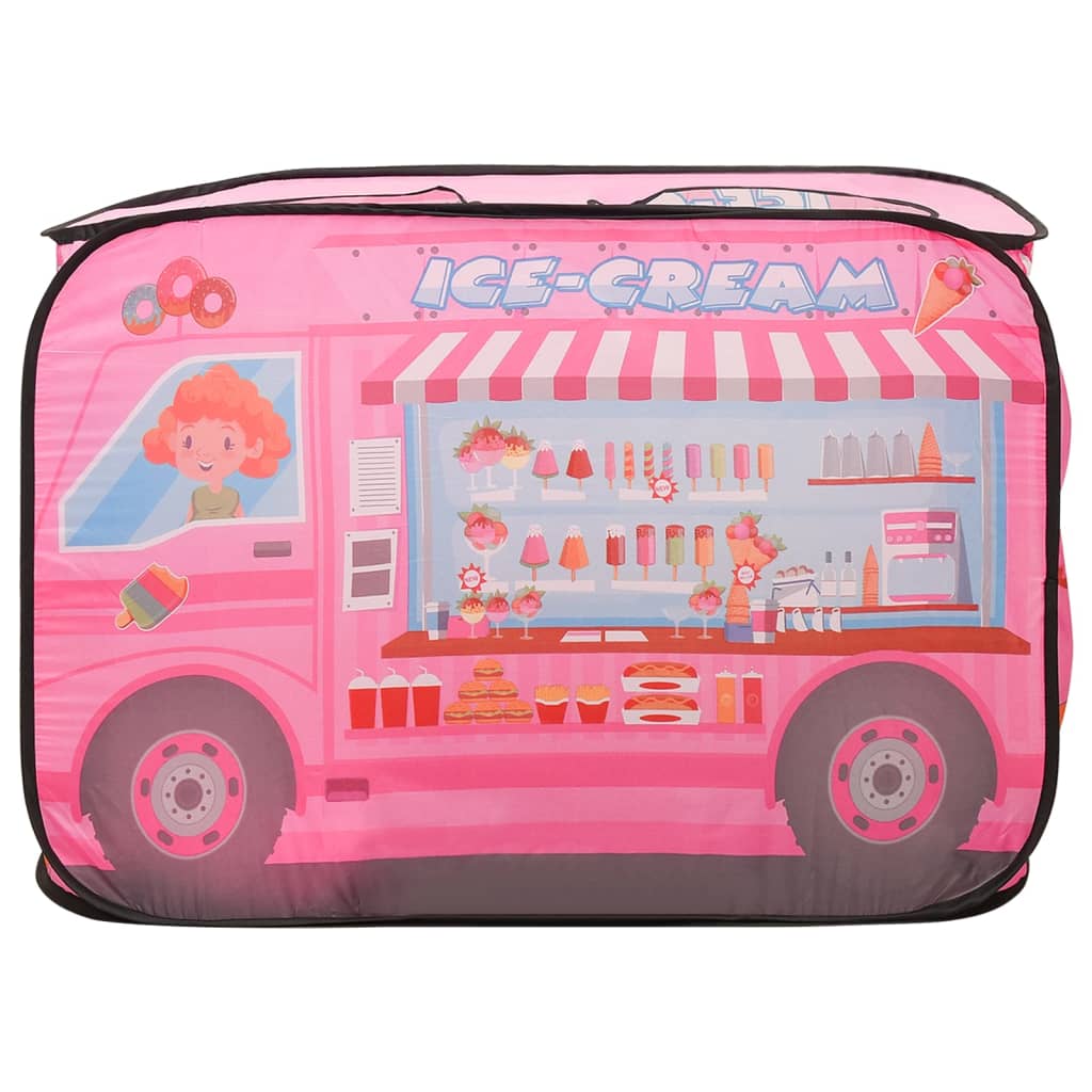 vidaXL Tente de jeu pour enfants avec 250 balles Rose 70x112x70 cm