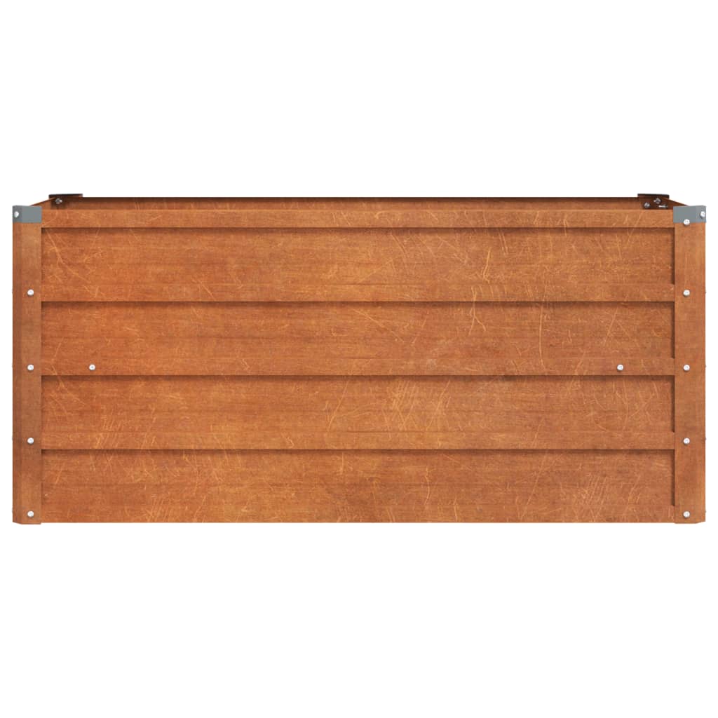 vidaXL Lit surélevé de jardin rouillé 100x40x45 cm acier corten