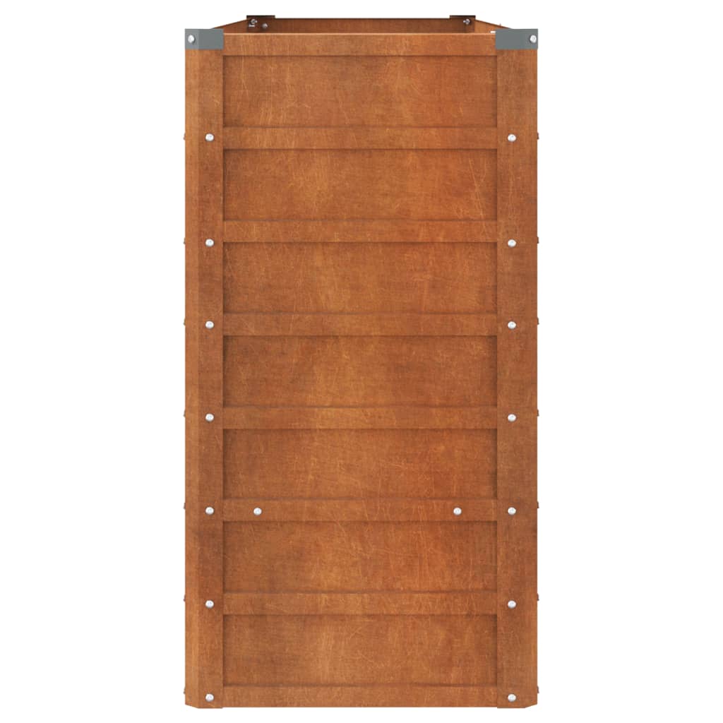 vidaXL Lit surélevé de jardin rouillé 160x40x77 cm acier corten